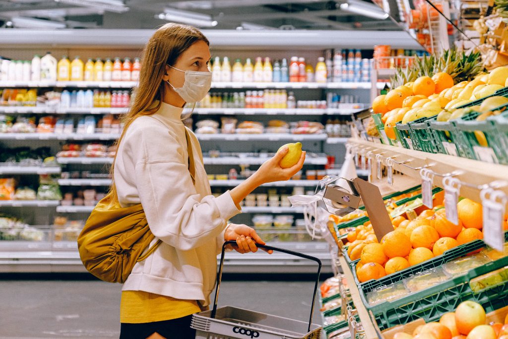 Woman Shopping in Mask - Corona COVID - SurChoice